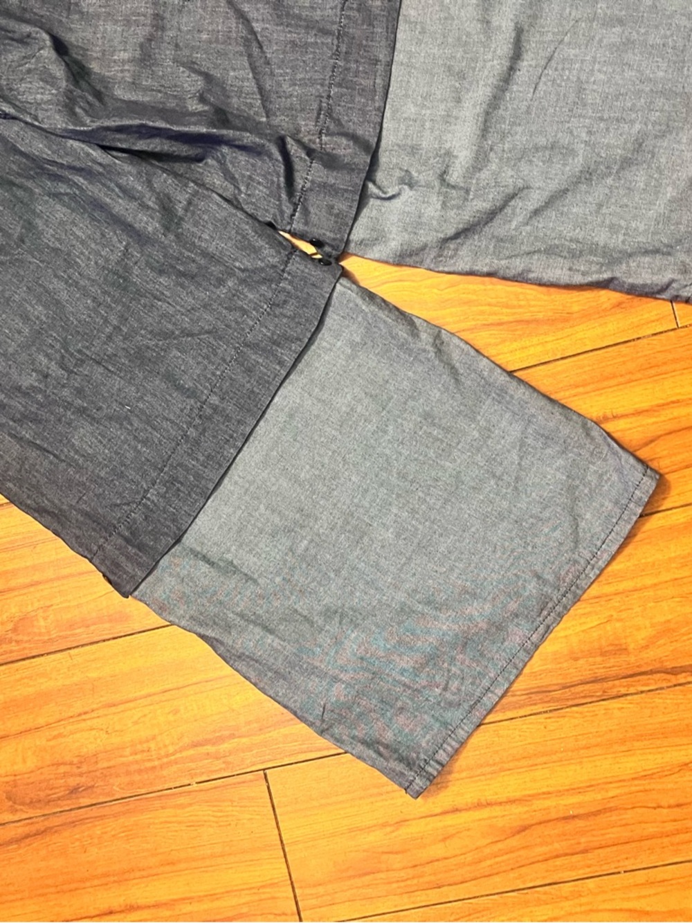 UOOZEE Two-Tone Chambray Pants - - Picture 10 of 11